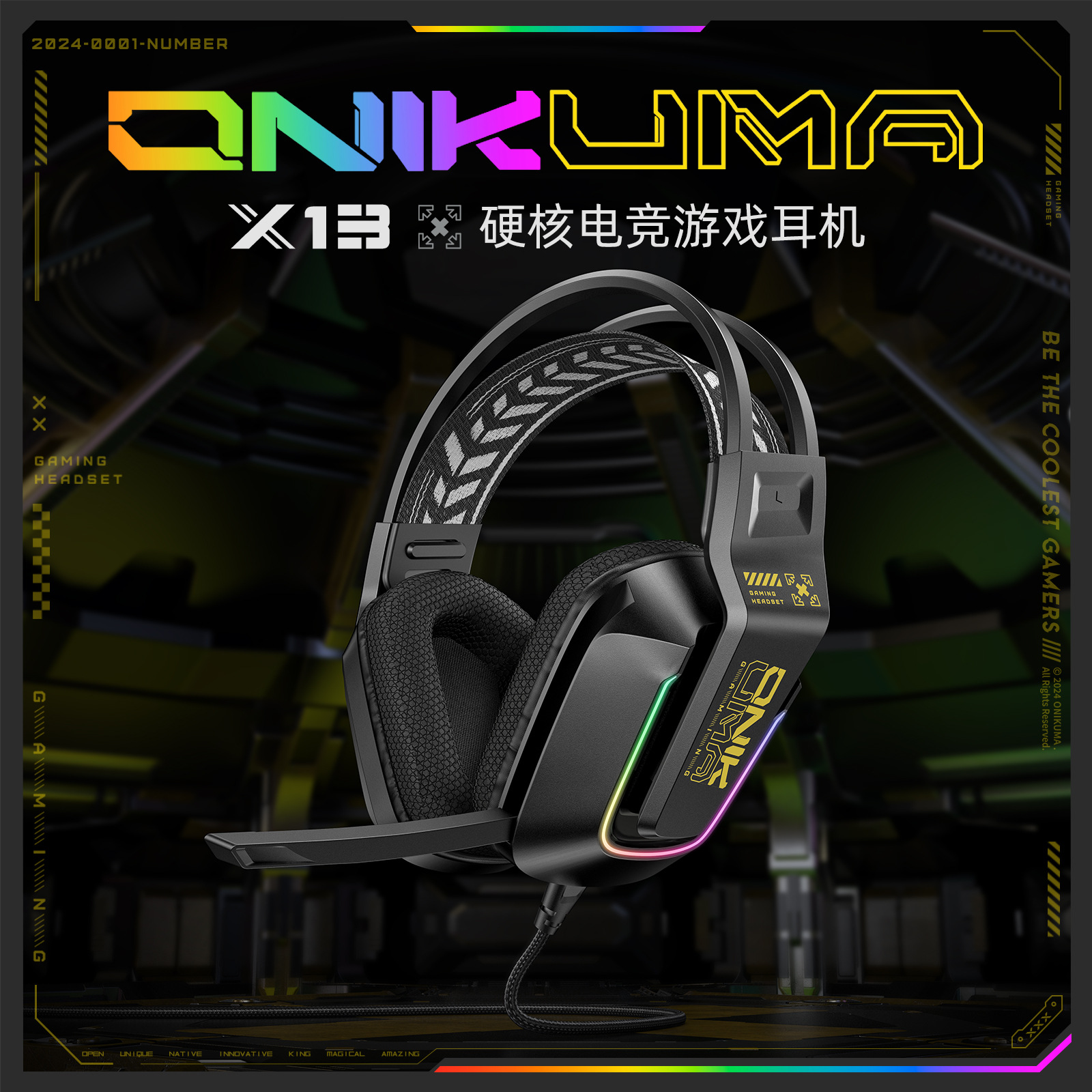 The cross-border bestseller ONIKUMA X13 over-ear gaming headset, PUBG wired headset, computer PS gaming headset Application Scenario
