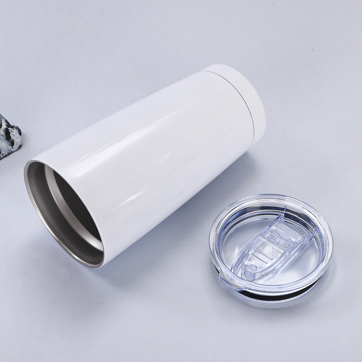 Cross-border sublimation 304 stainless steel insulated cup, outdoor car water cup, pure white direct drinking, instant ice cup wholesale Specification drawing
