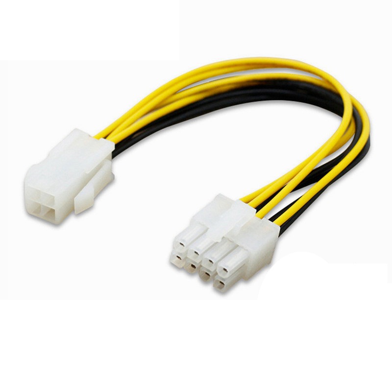 4-pin to 8-pin motherboard cpu power supply cable, 4p to 8p, 4-pin to 8-pin power adapter cable, conversion cable Item Picture