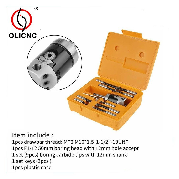 Drilling and milling machine machining center F1 Boring machine Boring Head set BT/MT/R8 Boring Head Cross-border Application Scenario