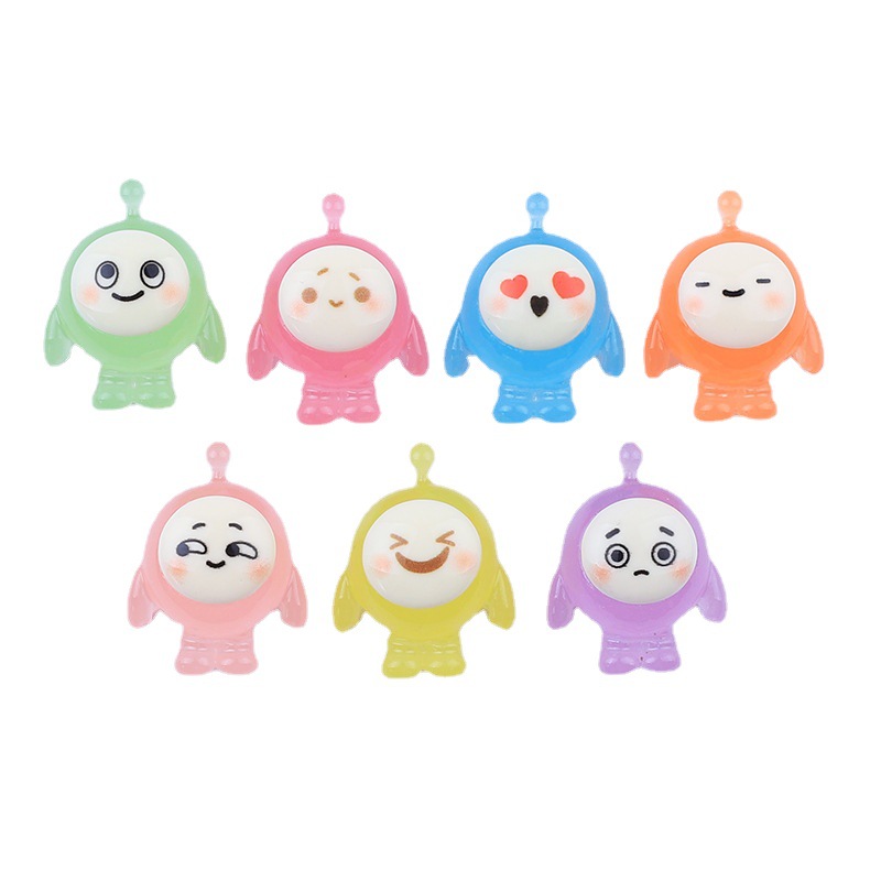 Luminous egg dolls, cute cartoon diy hair clips, hair ties, hair accessories, cream glue handmade trendy children's jewelry, resin accessories Item Picture