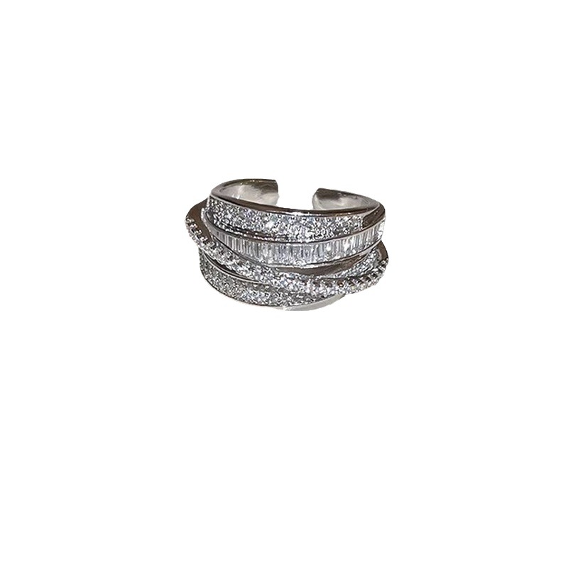Korean retro design Instagram cold style open ring for women, a niche, light luxury and high-end index finger ring, trendy and cool Item Picture