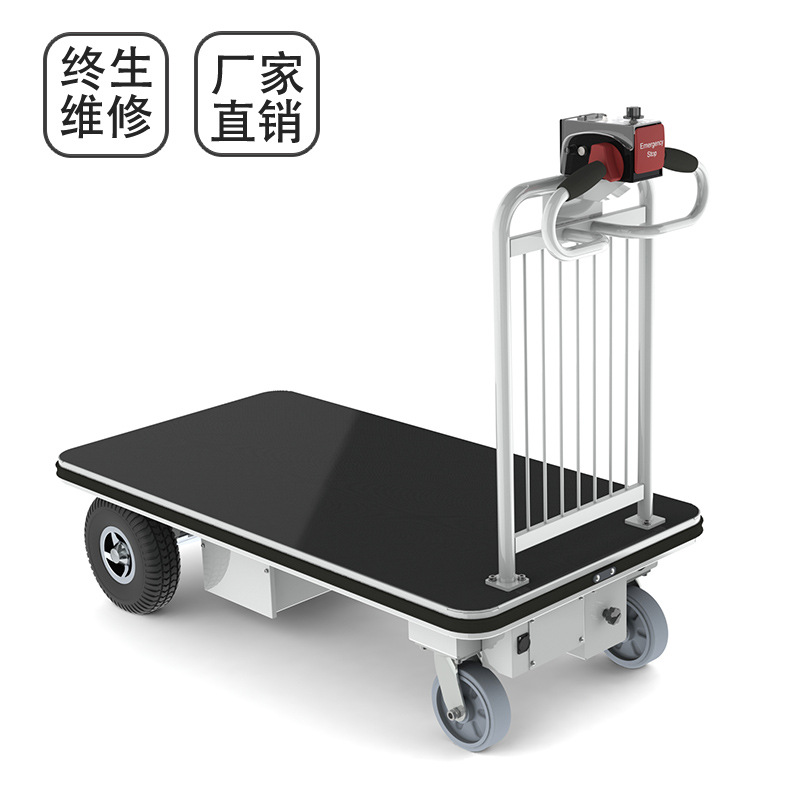 C400 factory direct sales, 400KG fixed handle electric trolley, electric flatbed truck details Picture