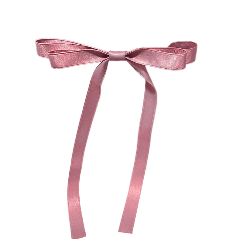 The bow ribbon hair clip, a new semi-tied hair clip and a hairpin for the back of the head, is a popular female hair accessory in the forest style Item Picture