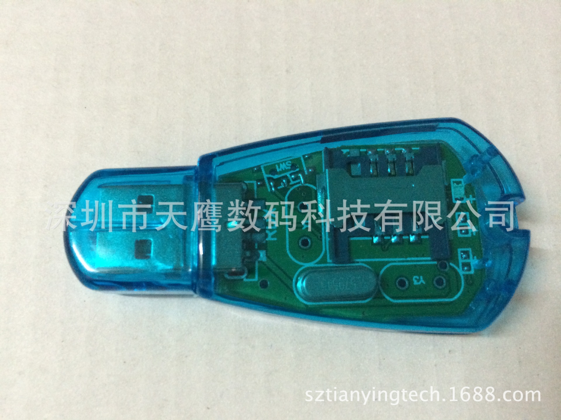 USB card reader, SIM card reader, mobile phone SIM card reader Specification drawing