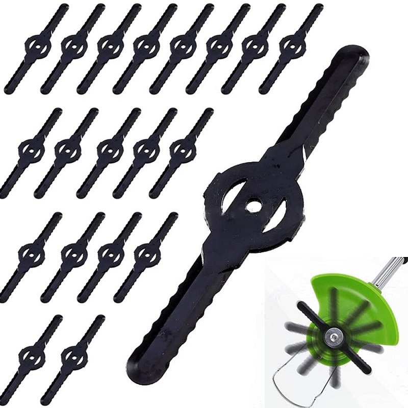 Plastic lawn mower blades, garden electric lawn mower long blade, lawn lithium battery lawn mower, lawn mower accessories full figure