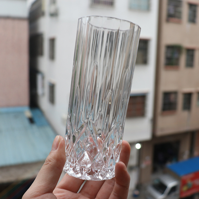 Transparent glass water cups, meal cups, whisky cups, wine glasses, juice cups, special offer, diamond cups 8707 factory direct sales Application Scenario
