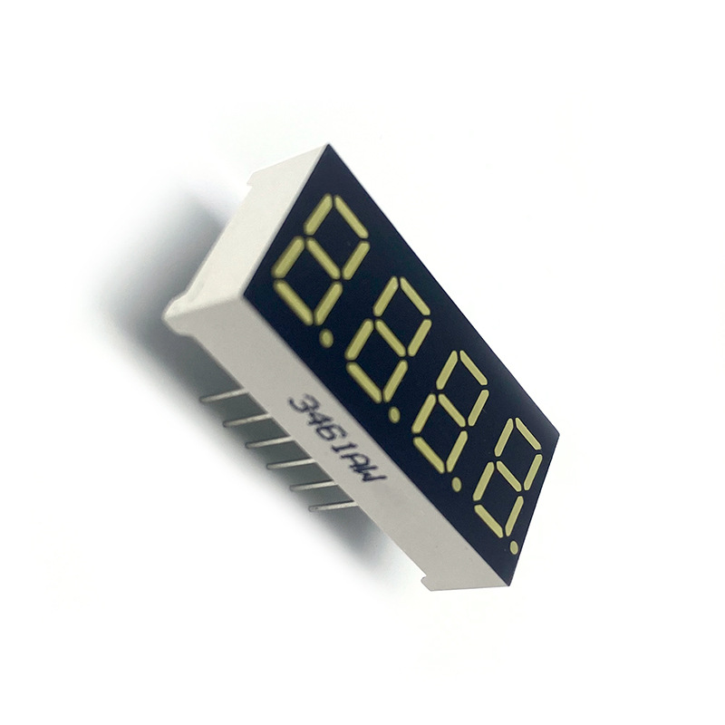 0.36-inch 4-digit digital tube 3461 digital tube with white and red light high-brightness digital display Specification drawing