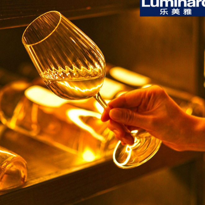 Wholesale of 6 pieces of Lemeiya Nocturne series red wine glasses, light luxury highball wine glasses and wine glasses details Picture