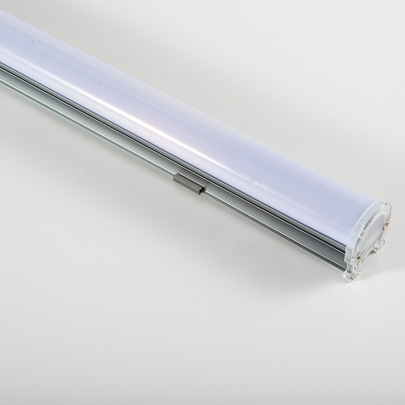 In-stock led strip light, guardrail tube, digital tube, aluminum material, silver yellow light profile, single color, internal control, external control, outdoor waterproof Specification drawing