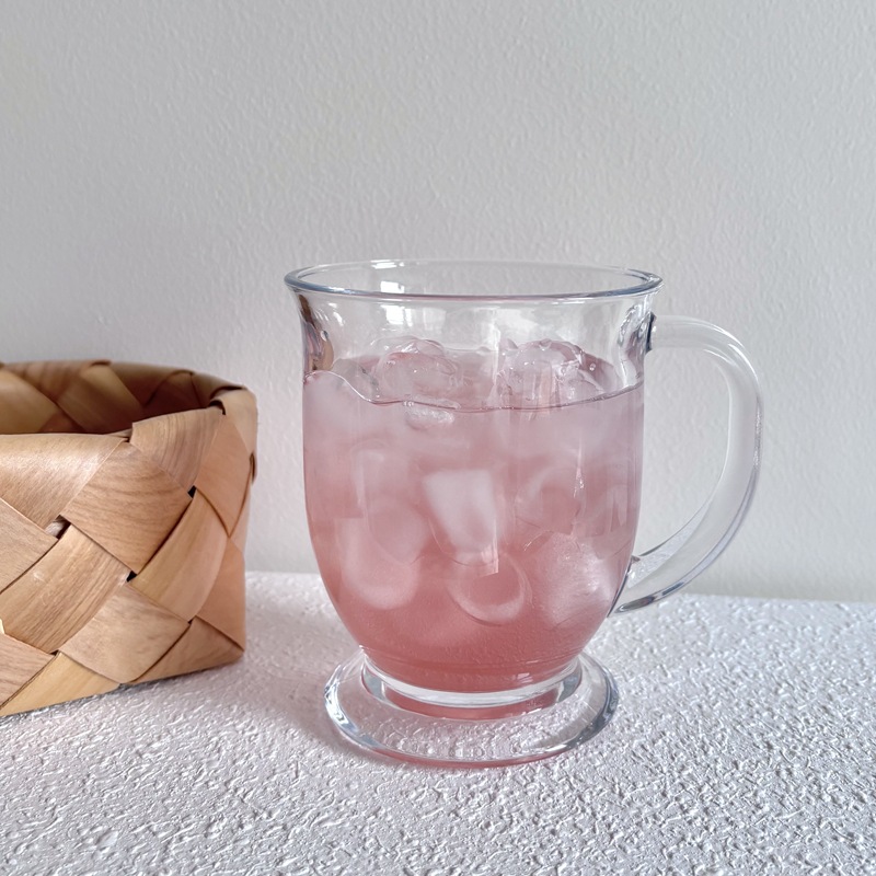 High-appearance-level InS-style glass cups, large-capacity glass cups with handles, beverage cups, milk tea cups, household drinking cups full figure