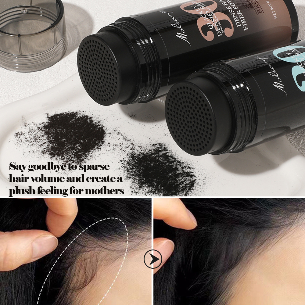 【foreign trade】 Hair fiber powder for hair thickening, hair replacement, suture, hairline filling, thinning, covering and thickening Application Scenario