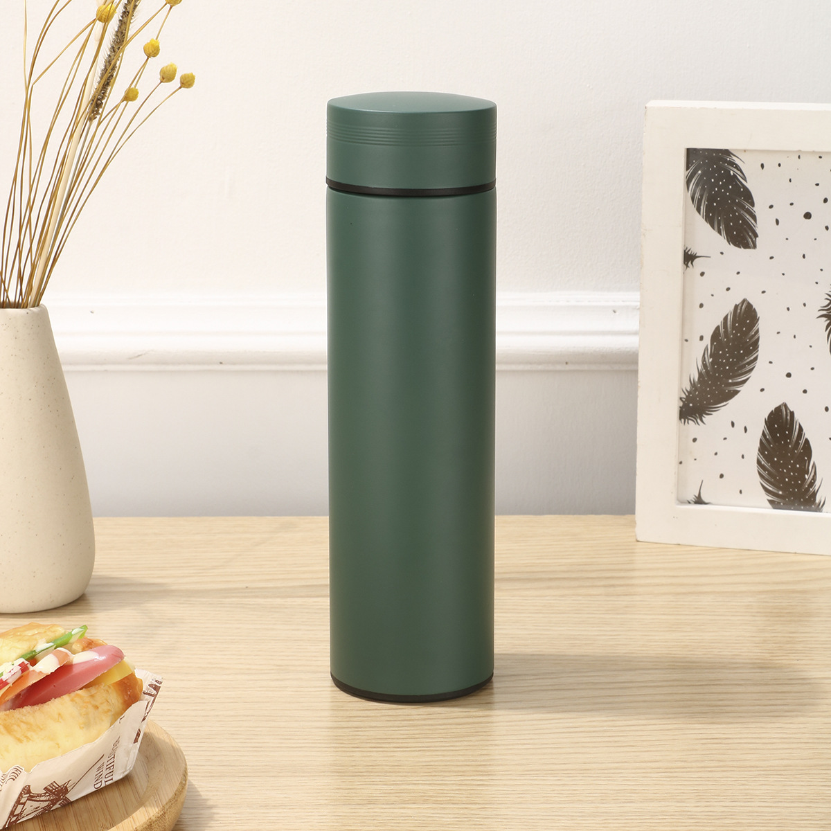 New 316 stainless steel vacuum insulated cup, high appearance level, solid color car cup, portable and compact, double-layer cola cup Specification drawing