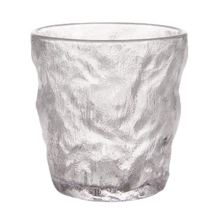 Ins-style glacier patterned glass cups, household hammer-patterned whisky wine glasses, tea cups, juice cups, Japanese-style colored electroplated cups Item Picture