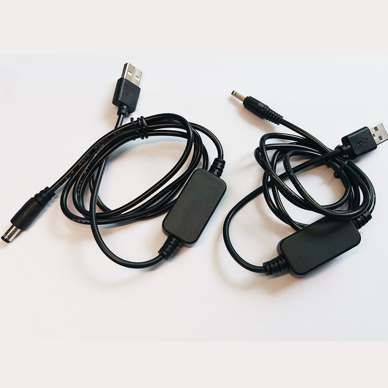 High-power 5V to 9V, 12V USB boost cable, power bank connection router connection cable, boost cable details Picture