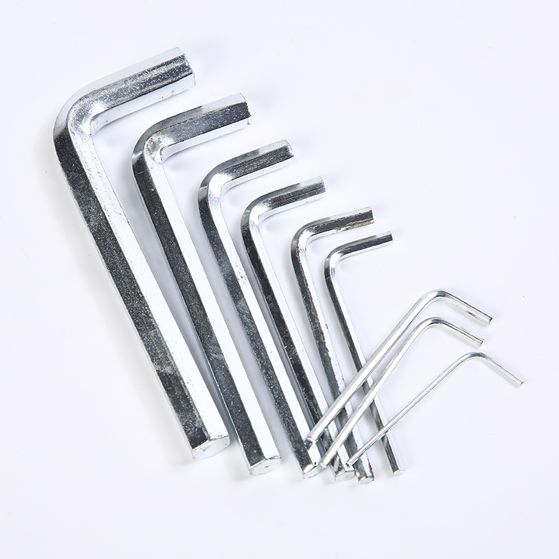 Manufacturer's in-stock L-shaped flat head ball head small wrench, extended hex socket set wrench, hex socket wrench Specification drawing