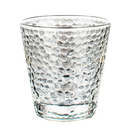 Relief glass cups, heat-resistant tea cups for restaurants, transparent gilded milk water cups, creative golden edge hammer-patterned cups wholesale Item Picture