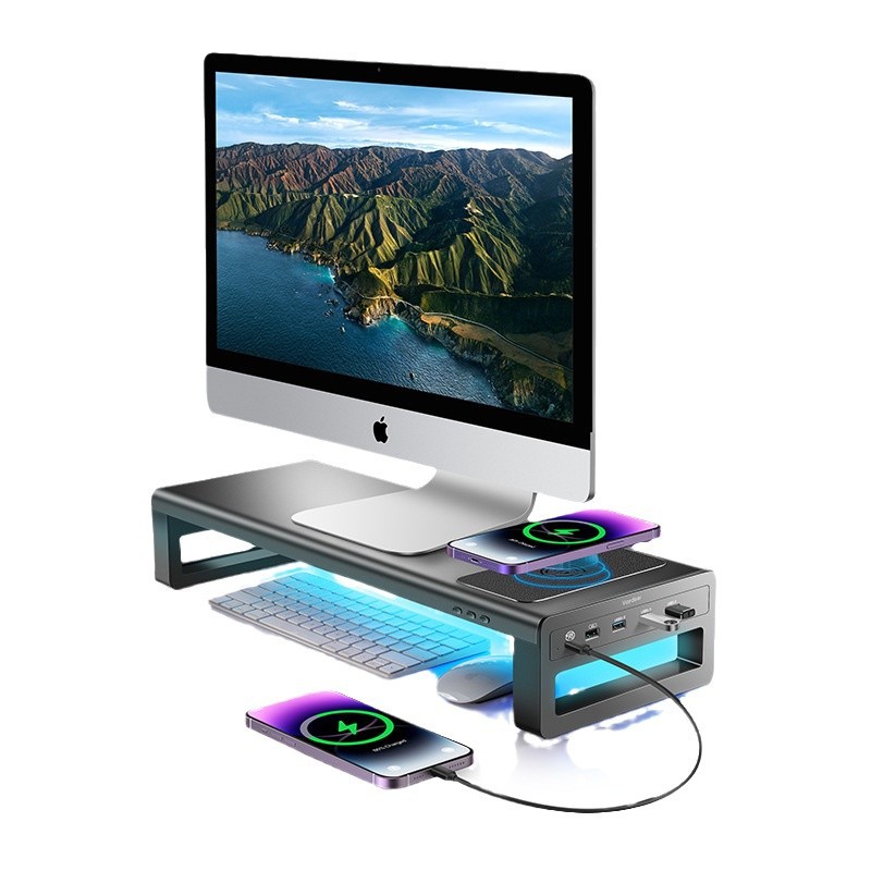 Vaydeer is a multi-functional usb wireless device for metal monitor height-increasing stands and laptop screen brackets Item Picture