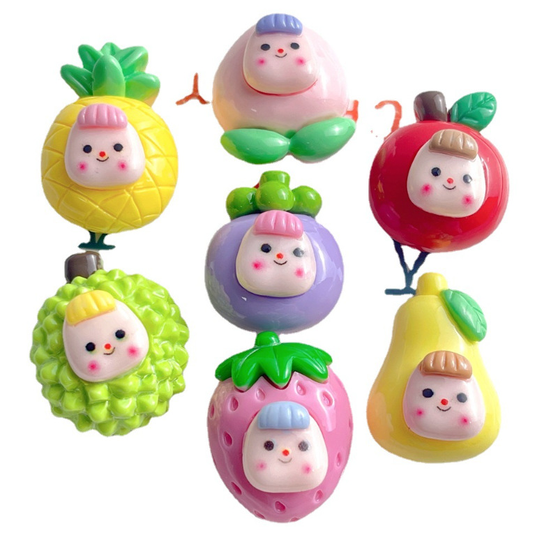 Cartoon accessories, hair clips, hair strings, DIY handmade jewelry accessories, fruit multi-sister resin accessories, phone cases, fridge magnets Item Picture