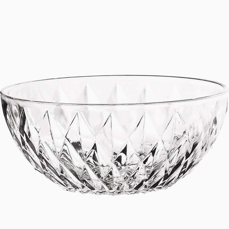 Diamond bowl four-piece set, Crystal Bowl six-piece set, glass salad Bowl two-piece set event gift Item Picture