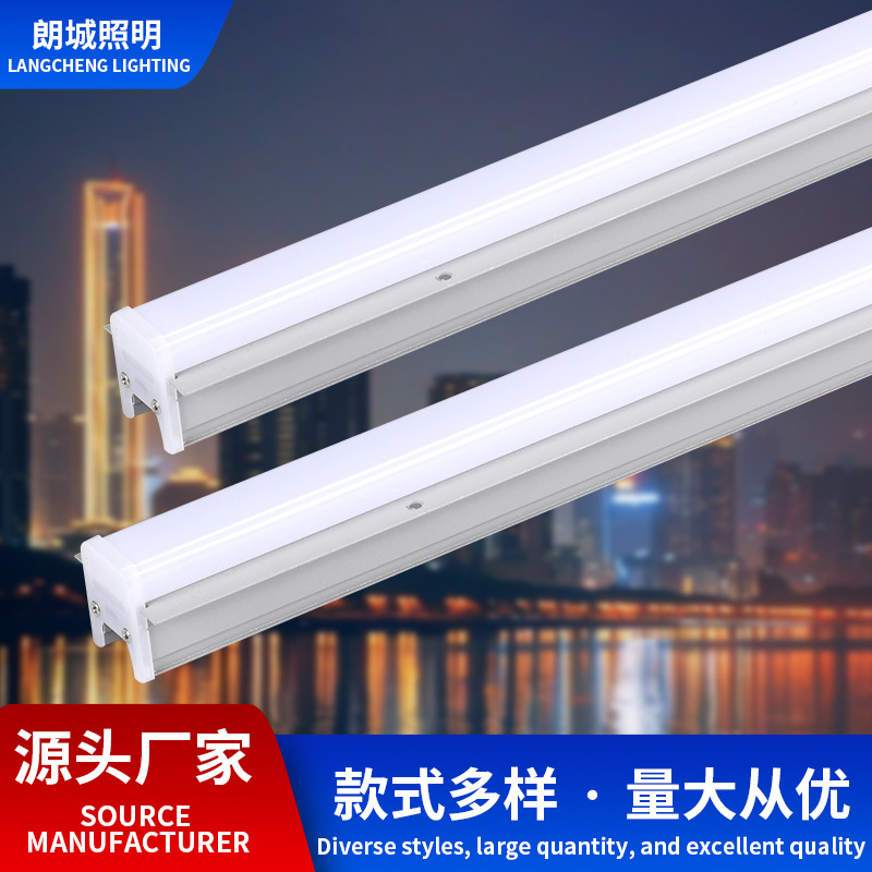 Long strip light tubes, ultra-bright energy-saving fluorescent lamps, wall-washing lamps, led tubes, integrated through-hole LED outdoor waterproof lines full figure
