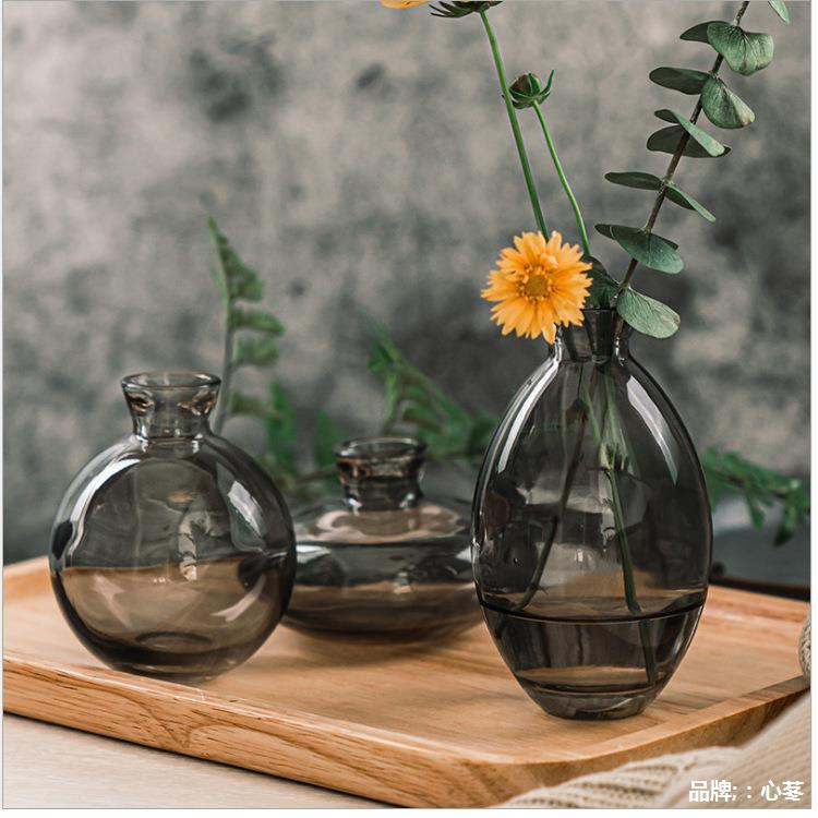 ins Minimalist Nordic style mini flower vase, bedroom balcony water-grown flower arrangement sample room desktop decoration piece Specification drawing