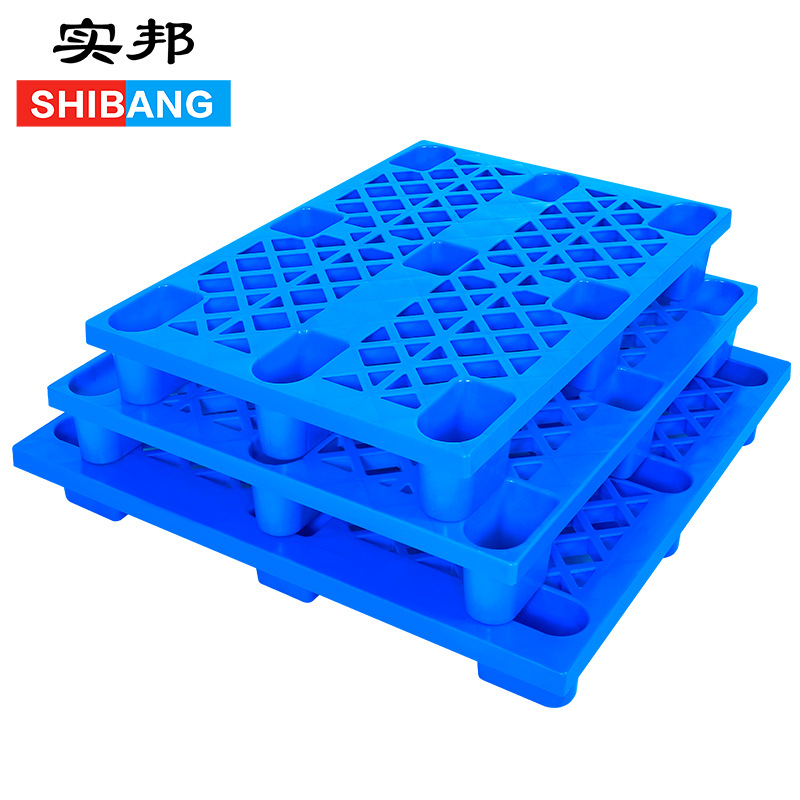 Shibang warehouse plastic pallets, forklift pallets, plastic pads, moisture-proof boards, warehouse pads, grid pallets Item Picture