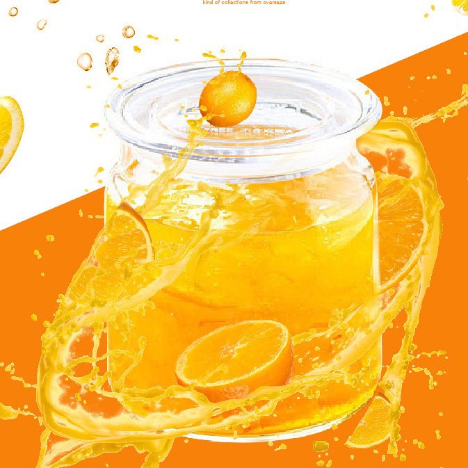 Wholesale Libbey glass sealed jars, dried fruit storage jars, tea jars, lemon and honey glass storage jars Specification drawing