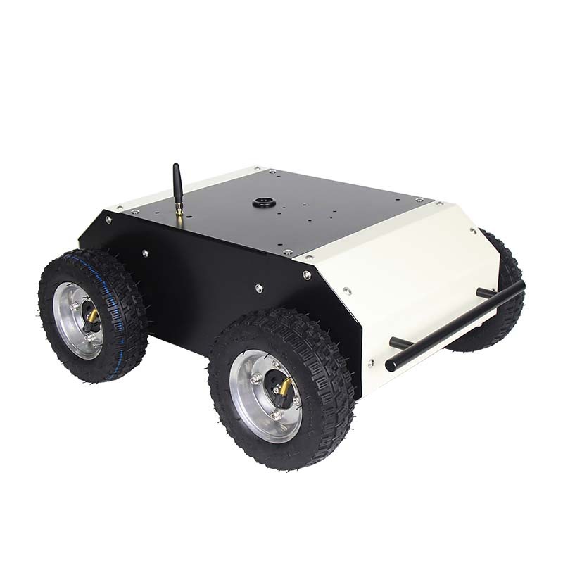 The ROS robot car features a four-wheel drive chassis with optical programming, four-wheel independent suspension, SLAM, and liDAR mapping and navigation Item Picture