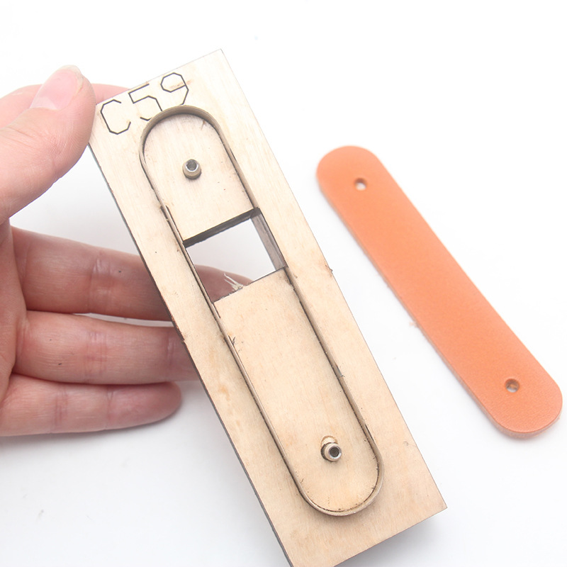 Small leather strip knife mold notebook case DIY earphone data cable storage device, no need for hand cutting, Japanese knife material details Picture