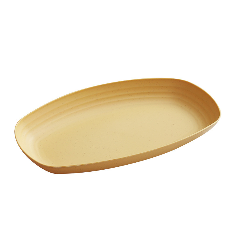 Home-use rectangular plastic steamed fish plates, hot pot side plates, breakfast pasta, salad, dumpling plates, barbecue skewer plates Item Picture
