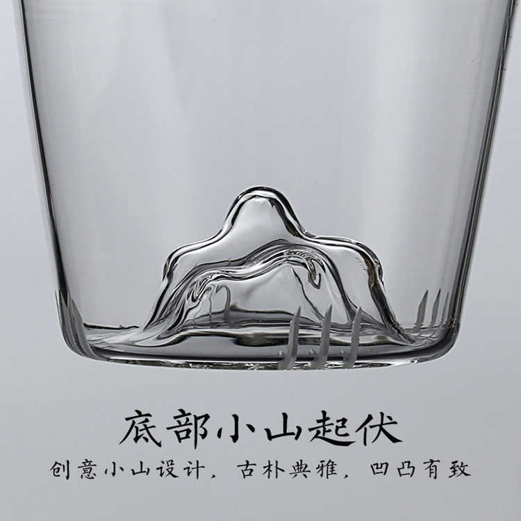Customized heat-resistant glass flower tea cups, transparent household water cups, thickened tea-water separation office filtration tea cups Application Scenario