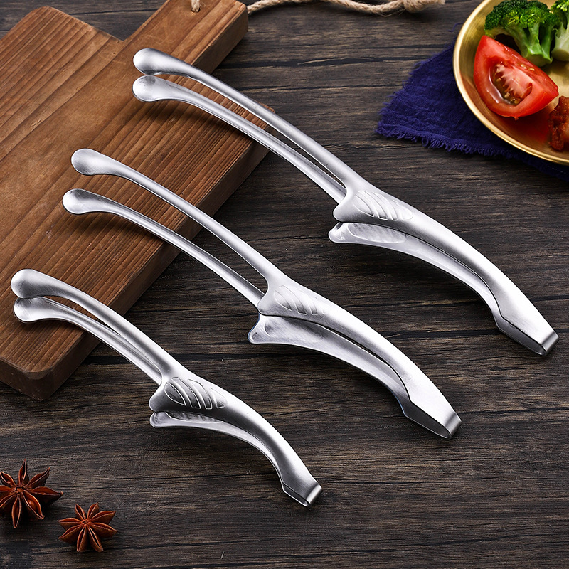 304 Japanese barbecue tongs, stainless steel Korean barbecue food steak tongs, Haidilao hot pot serving chopsticks tongs Application Scenario