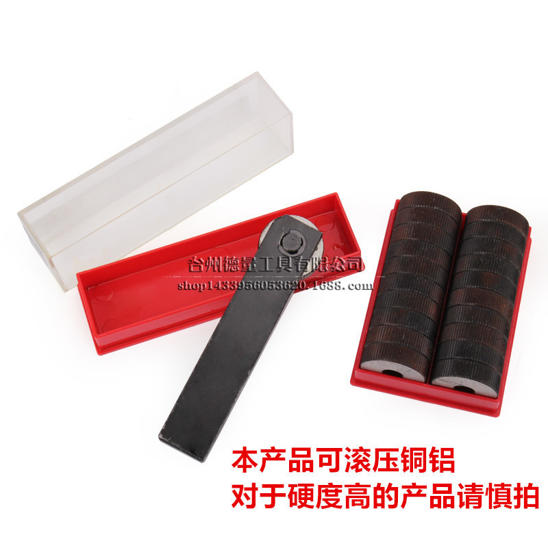 Single-handle single-wheel straight knurling knife embossing wheels 0.8 1.0 1.2 1.5 1.6 2.0 3.0mm rod 20 full figure