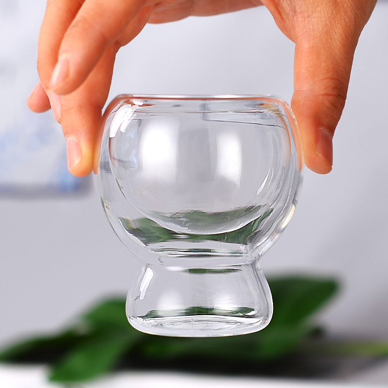 Simple and high-appearance-level borosilicate 80ml espresso double-layer coffee cup, Cappuccino European latte art coffee cup 80ml Application Scenario
