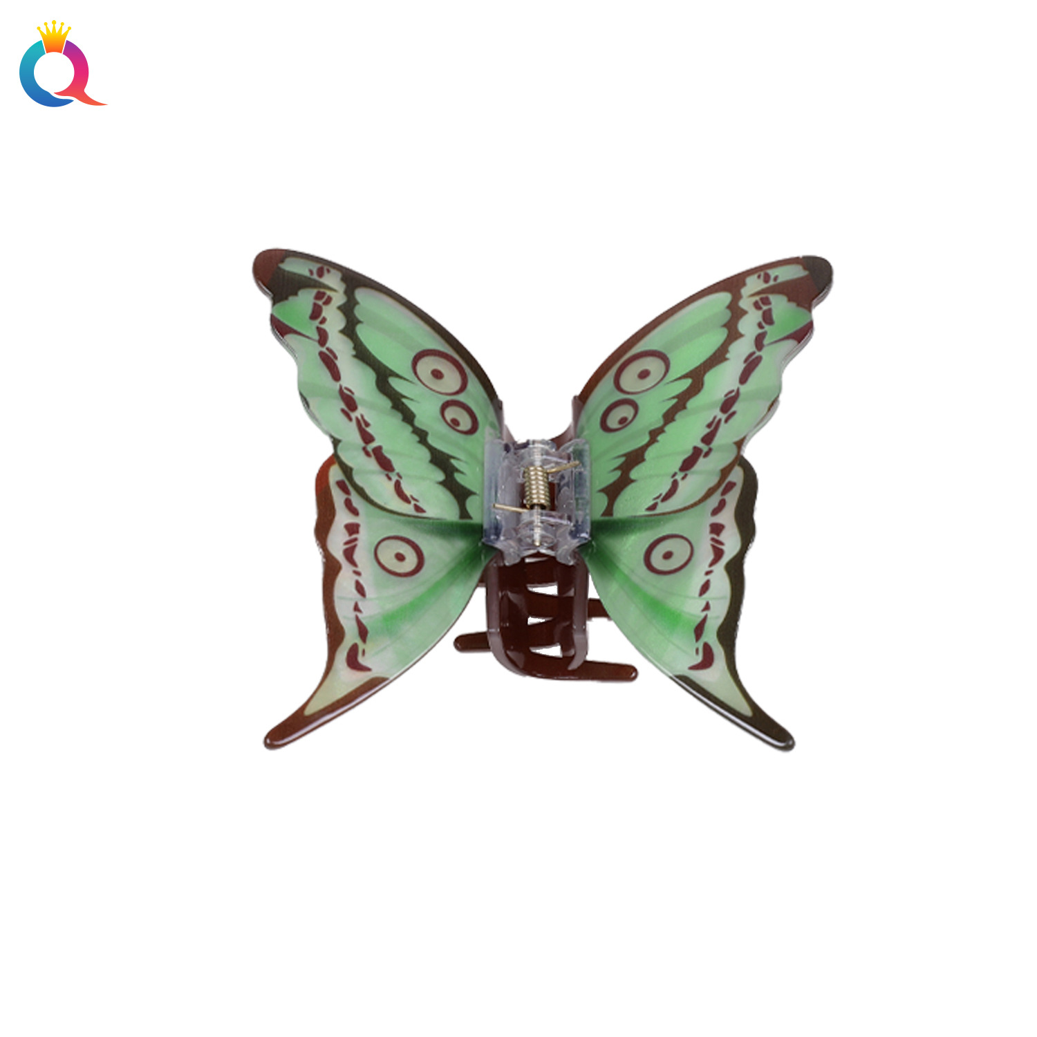 Qiyue Cross-border Simulation butterfly claw clip, stylish back of the head ponytail clip, updo hair clip, shark clip hair accessory wholesale Item Picture