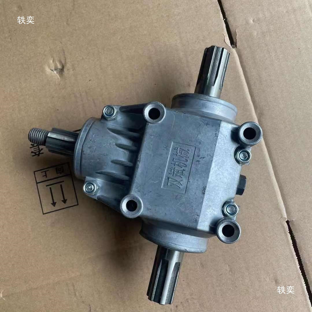 T-type and L-type 90-degree right-angle box reduction gearboxes with a speed ratio of 1:1, gear module of 4, arc-shaped tooth cross reversing box Specification drawing