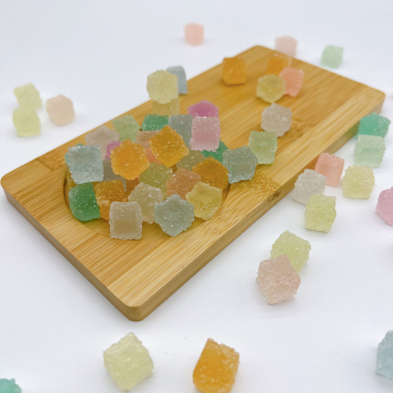 Luminous cube candy Douyin, the same style of simulated soft candy three-dimensional miniature food toy, colorful candy jewelry, DIY handmade accessories Application Scenario