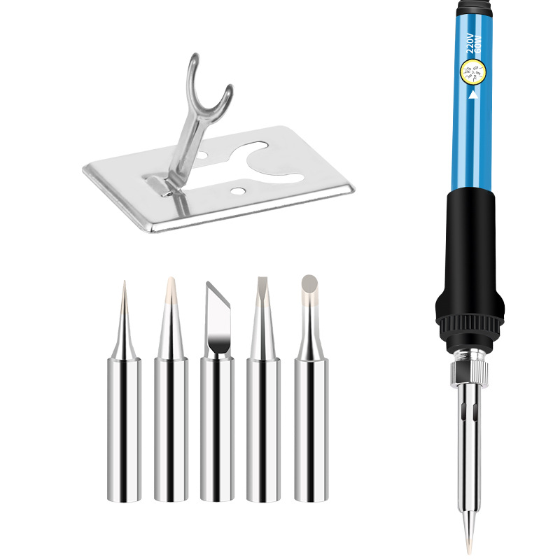 Cross-border carefully selected small temperature-adjustable soldering iron set, household soldering temperature-adjustable industrial-grade soldering pen repair tool kit Item Picture