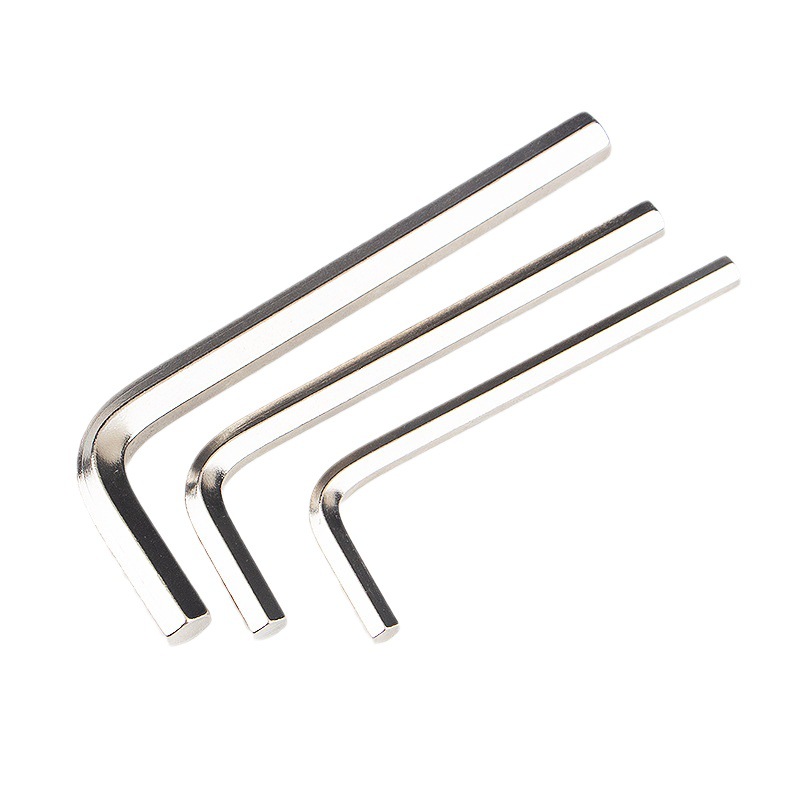 Wholesale of nickel-plated hex socket wrenches, L-shaped screwdrivers, wrenches, furniture, electric bicycles, and flat-head hex keys Item Picture