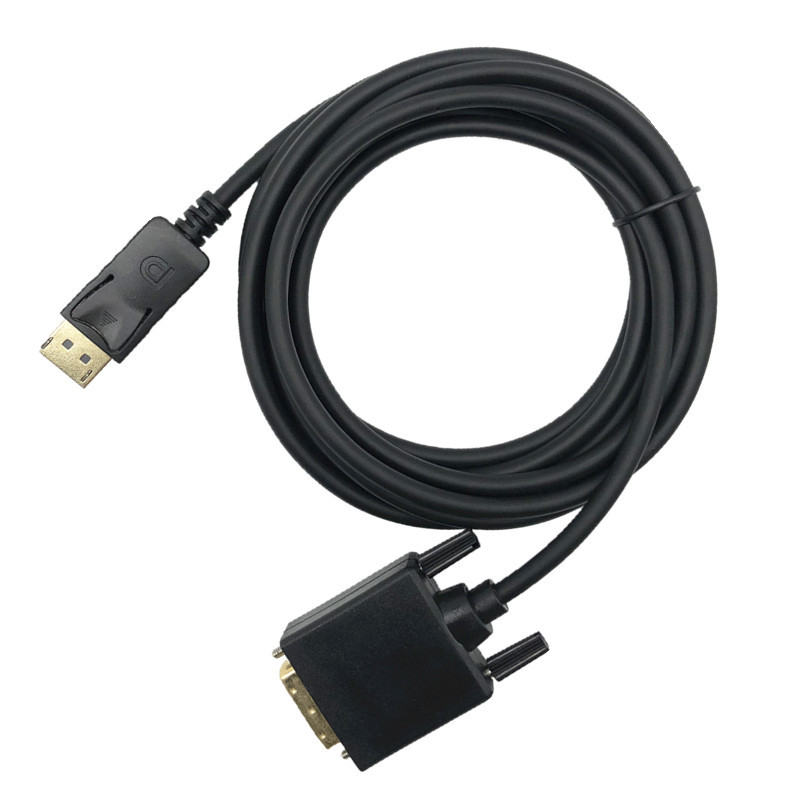 Large dp to dvi 1.8m adapter cable, dp to DVI-D 1.8m high-definition conversion cable with gold-plated interface, 1080P Item Picture