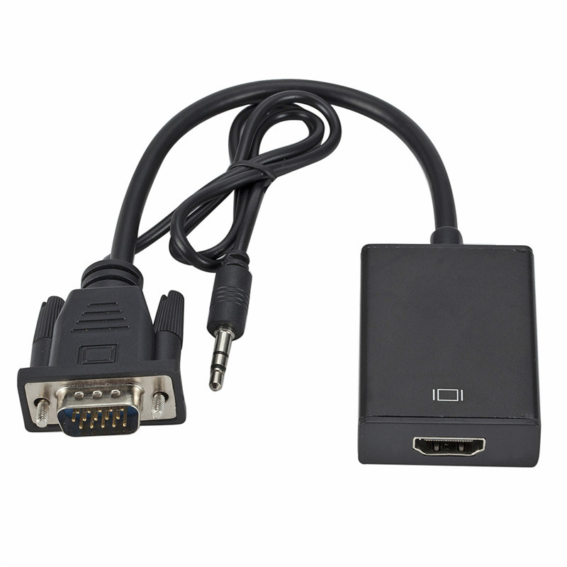 VGA to HDtv with audio converter, VGA public to HDtv female high-definition connection cable, computer to TV Specification drawing