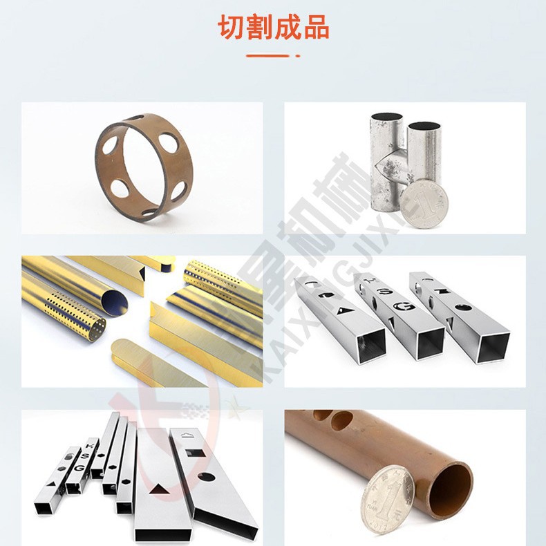 Fully automatic industrial stainless steel optical fiber aluminum tube square tube profile cutting machine equipment, corrugated pipe laser cutting machine details Picture