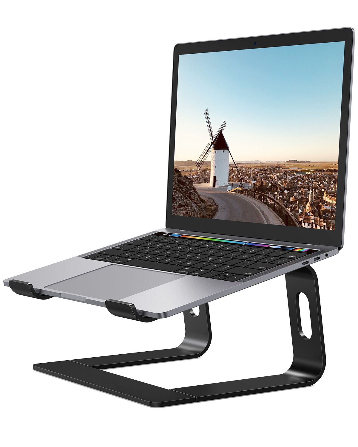 Computer stand, laptop stand, aluminum alloy support frame, folding portable heat dissipation stand, desktop height-increasing stand Item Picture