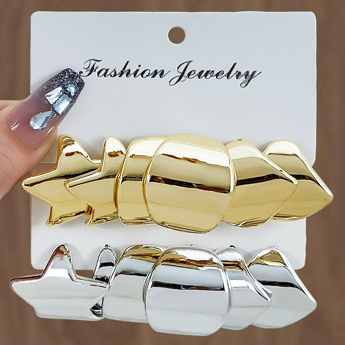 European and American cross-border jewelry exaggerated CCB earring set, creative geometric shape UV-plated ccb high-end feel ear stud earrings full figure