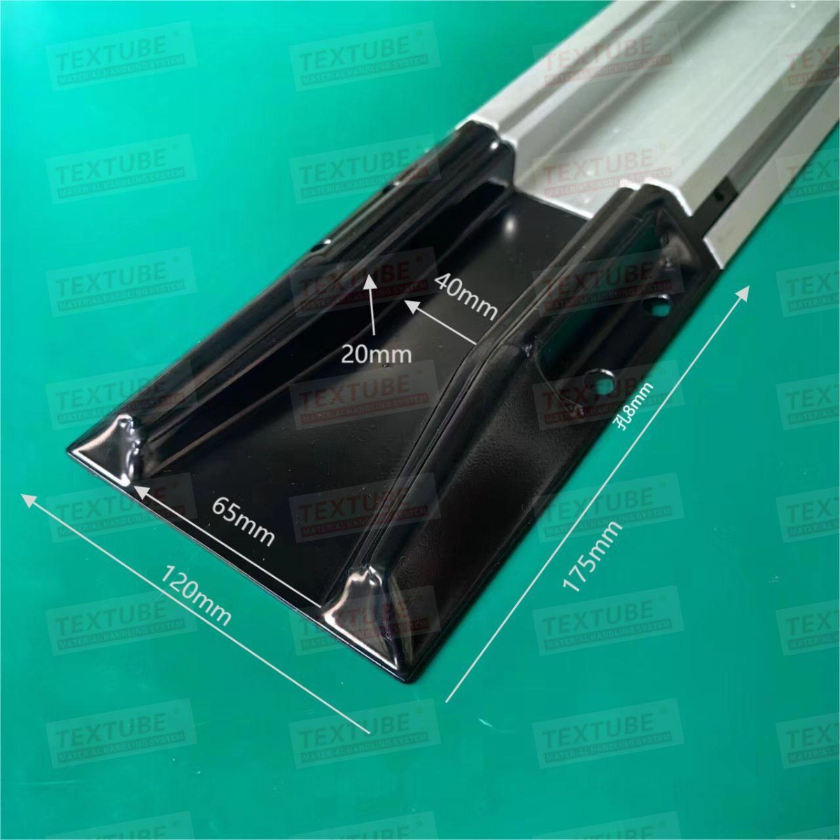 Aluminum alloy guide rail grooves, track strips, turtle car, ground rail installation design, arrangement of partition rails, guide rail accessories, handcart undefined