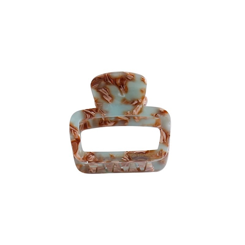 Geometric hollowed-out hairpin, tortoiseshell hairpin, female back head hairpin, medium-sized hairpin, Korean-style acetate hairpin Item Picture