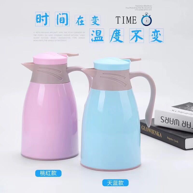 New large-capacity household thermos flask with double-layer glass inner liner, thermos flask, advertising gift Specification drawing