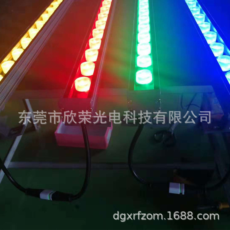 Colored linear light tube LED12v guardrail light, warm white light 512, exterior wall running horse running horse light tube, outdoor waterproof Application Scenario