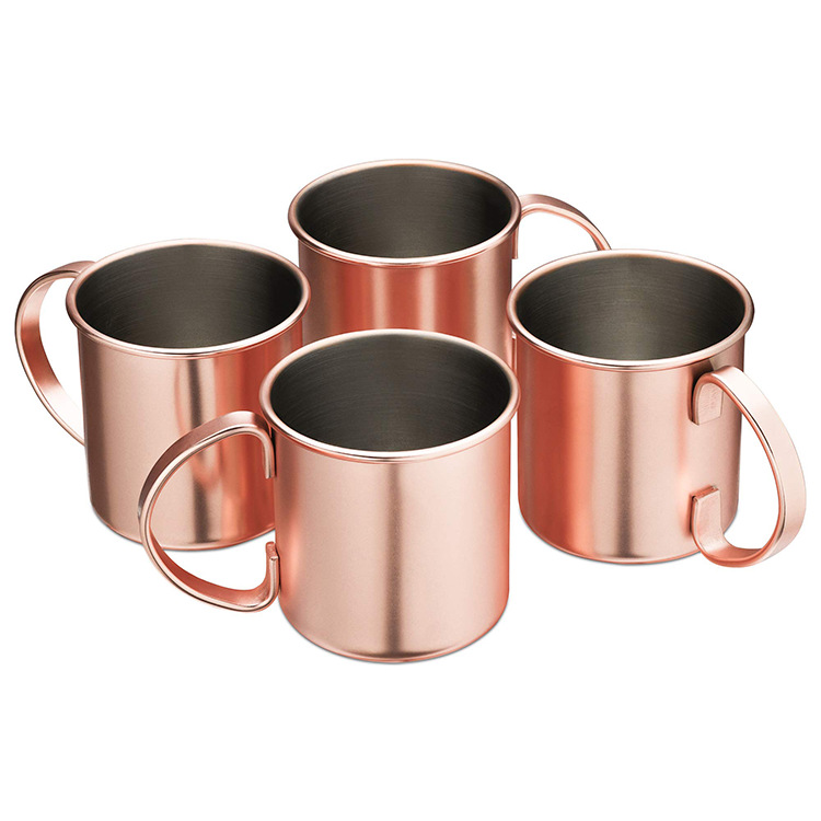 Cross-border hammered copper-plated 450ml mugs, Moscow cocktails, beer, coffee and cold drink cups in various styles Item Picture
